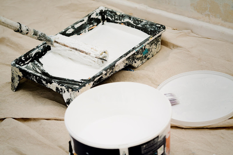 Paint set for a professional painter.